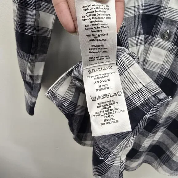 Eddie Bauer Men's XS Blue WR Field Flannel LS Tunic Gravel NWT Retail $55 (C36) - Picture 4 of 9